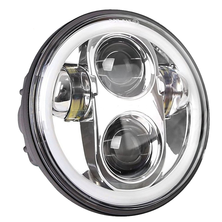 5.75 inch Led Headlight with DRL Turn Signal Halo Ring