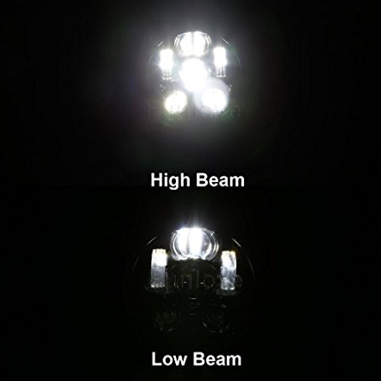 5 3/4 დიუმიანი მოტოციკლის შუქური hi lo beam