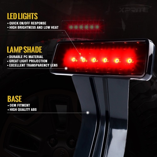 LED светло за сопирање Високо стоп светло за монтирање за Jeep Wrangler ЈК 2007+