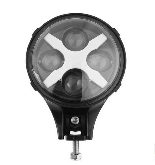 X Shape 6" Round Led Auxiliary Driving Lights for Jeep Wrangler Offroad Amber White Spot Flood Beam Lights