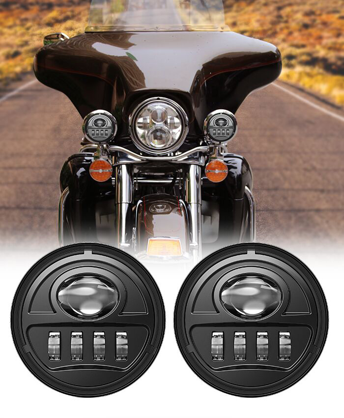 Electra Glide 4.5 inch Led Passing Lights Harley Davidson Led Auxiliary Lights Motorcycle 4.5 Led Lights For Harley Davidson Electra Glide