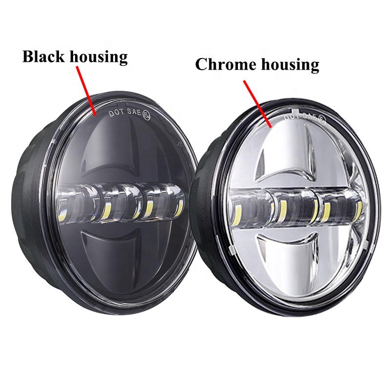 Schwarz glänzend Zusatzscheinwerfer Nebelscheinwerfer Gehäuse Halterung für Harley Street Electra Glide Road King LED 4,5  Nebelscheinwerfer außen