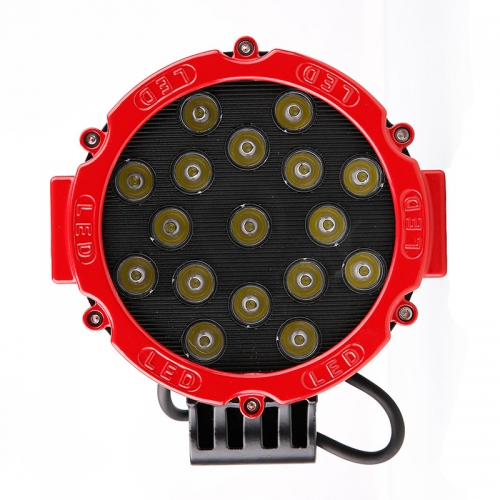 Luces todoterreno LED redondas de 51W y 6 pulgadas Jeep Wrangler Luces todoterreno Luces de conducción LED redondas de 6 pulgadas