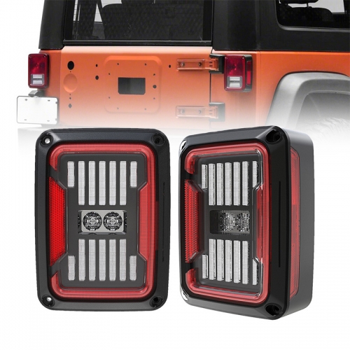Дымчатый / прозрачный задний Jeep Задние фонари для скрытого монтажа JK Wrangler Jeep Светодиодные стоп-сигналы JK