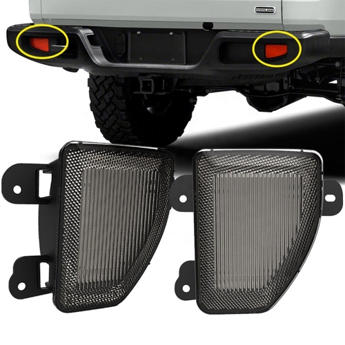 Ahumado / Rojo Jeep Luces LED para parachoques trasero JL Jeep Reflector de parachoques trasero JL para 2018 Jeep Wrangler JL 2020 Gladiador JT