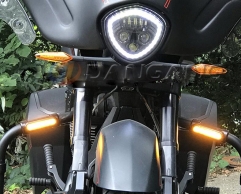Burilish signallari DRL avariya panjarasiga o'rnatilgan lampalar Harley Davidson Mototsikl avtomagistrali chiroqlarini haydash