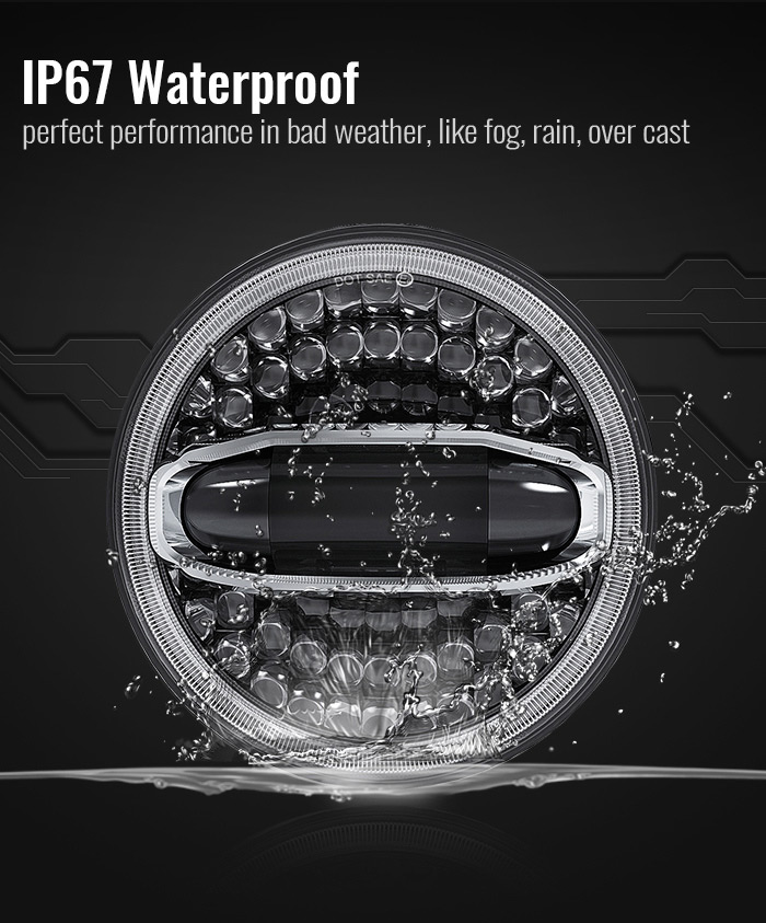 IP67 Waterproof Jeep Jk Oem Led Headlights