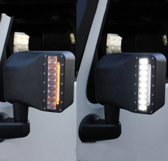 Jeep JK rear view mirror led lights Jeep Wrangler rear view mirror light replacement