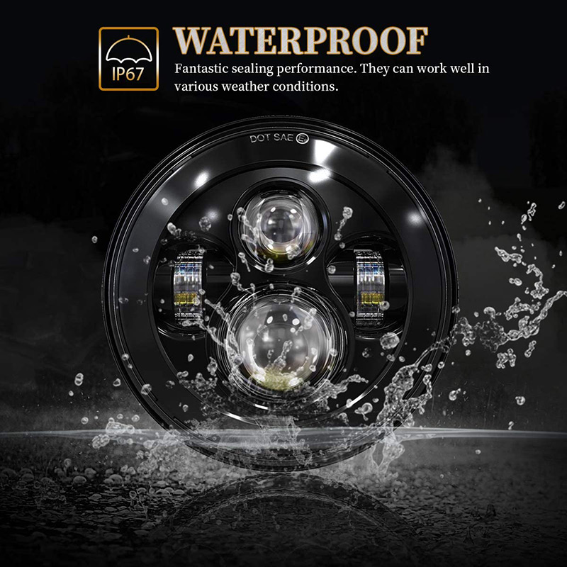IP67 Waterproof 7 inch Led Headlight