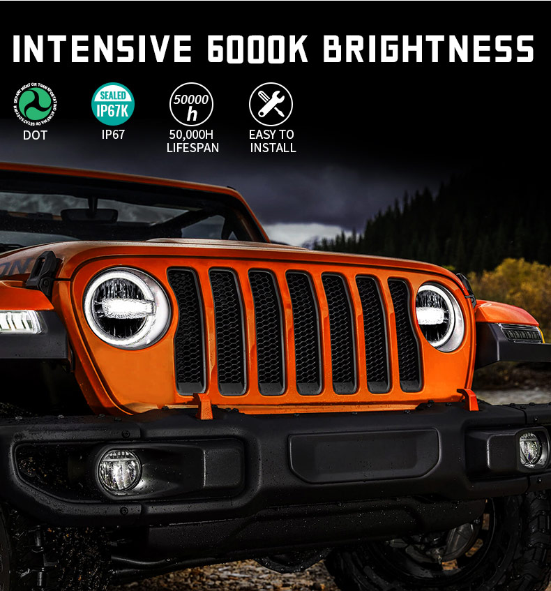 Jeep Wrangler Certifikát pro LED světlomety MOAB