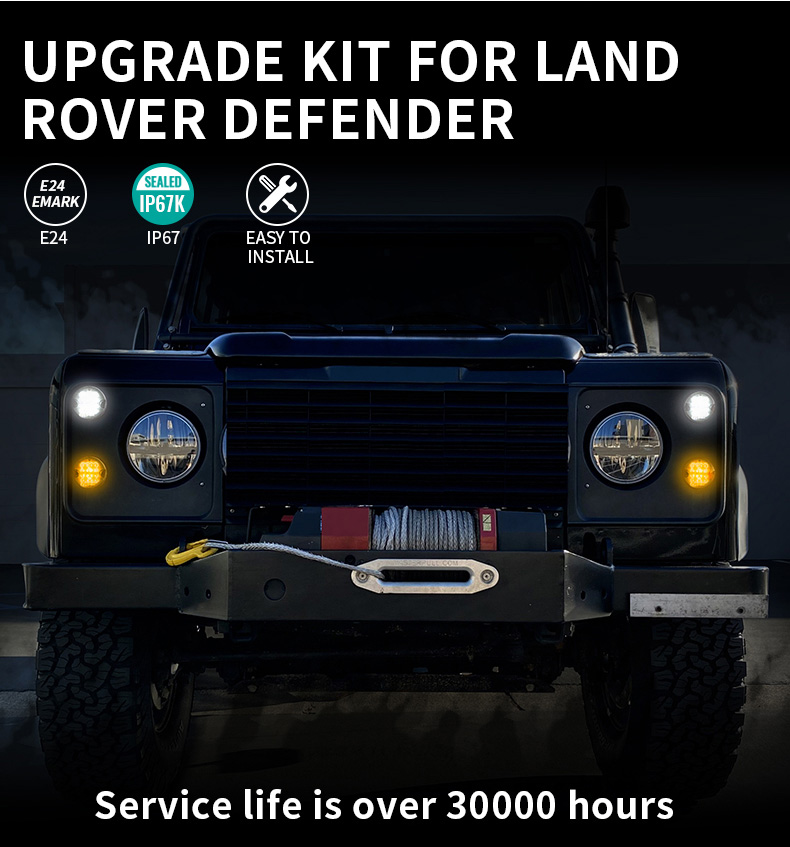 Vida útil de las luces indicadoras de Land Rover Defender 1990-2016