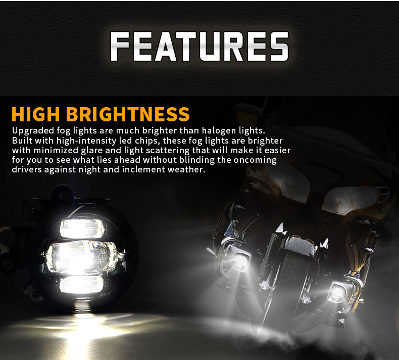 Características de las luces antiniebla LED Honda Goldwing GL1800